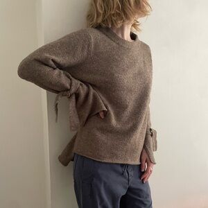 Zara tie sleeve sweater
